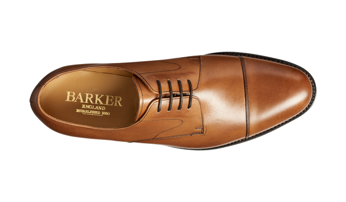 Barker Morden - Conker Calf Toe Cap Derby