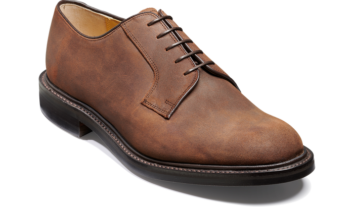 barker Nairn - Brown Waxy Suede