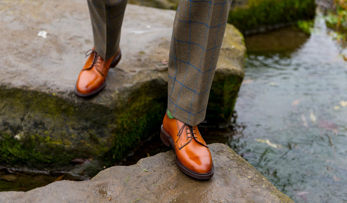 Barker Nairn - Cherry Grain Derby Shoe