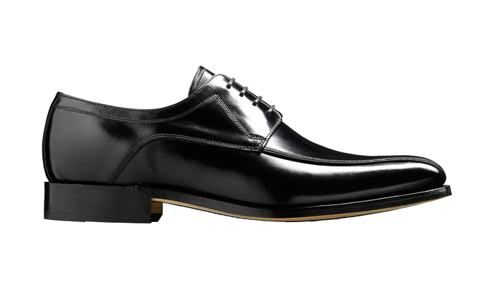 Barker Newbury - Black Hi-Shine Derby Shoe