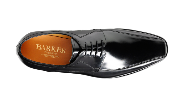 Barker Newbury - Black Hi-Shine Derby Shoe
