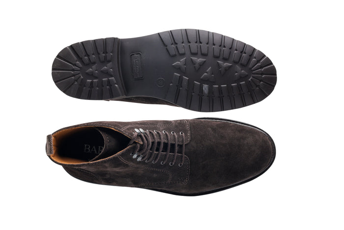 Barker Newquay - Dark Brown Suede