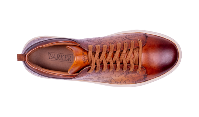 Barker Paisely - Cedar Hand Painted