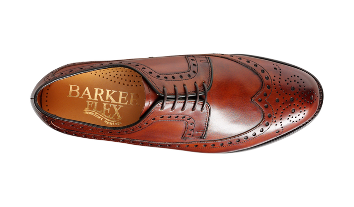 Barker Portrush - Walnut Calf Wingtip Derby