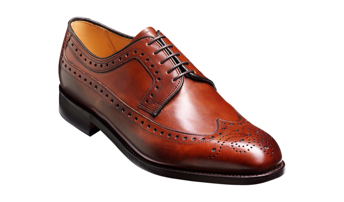 barker Portrush - Walnut Calf Wingtip Derby