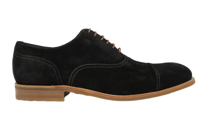 Barker Pullman - Black Suede
