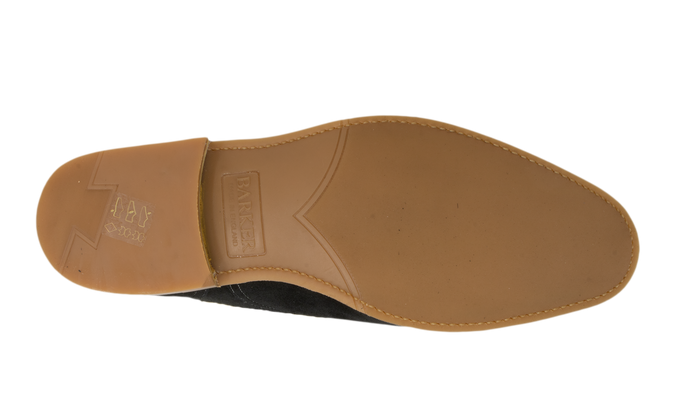 Barker Pullman - Black Suede