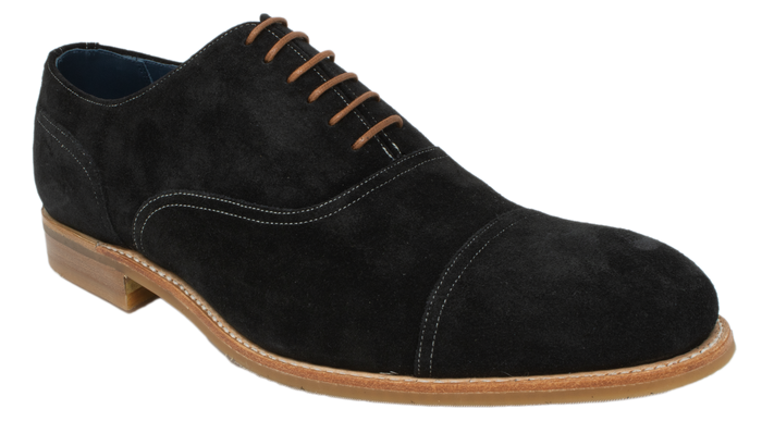 barker Pullman - Black Suede