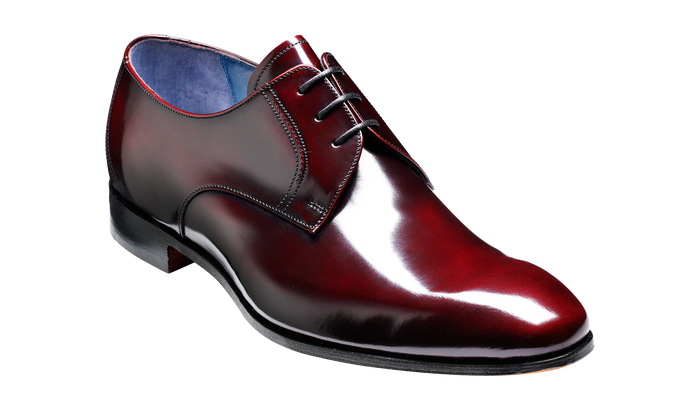 barker Rutherford - Burgundy Hi-Shine Derby