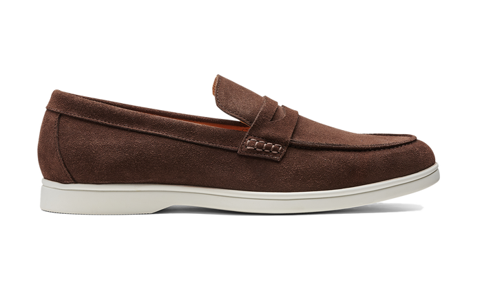 Barker Santiago - Coffee Suede White Sole