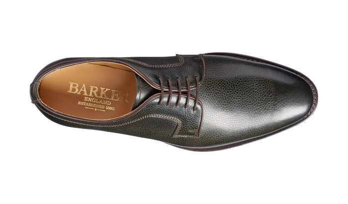 Barker Skye - Olive Green Grain Derby