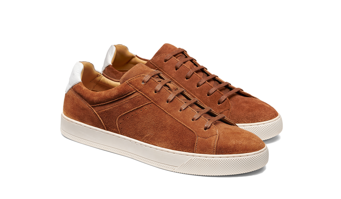 Barker Skylar - Camel Suede White