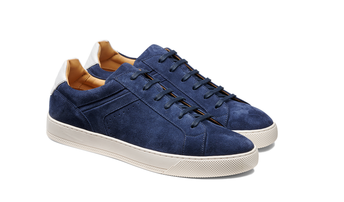Barker Skylar - Navy Suede White