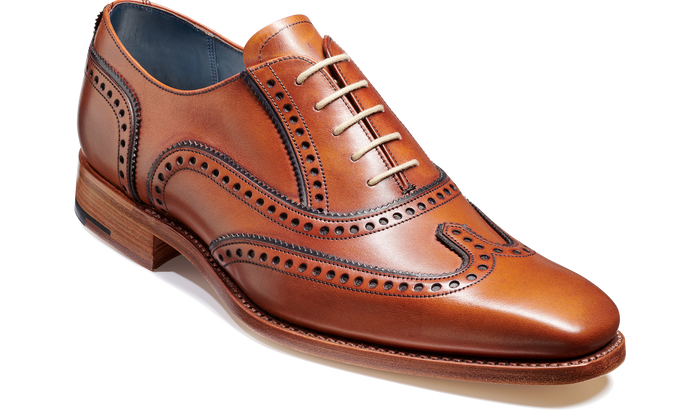 barker Spencer - Antique Rosewood / Navy Calf