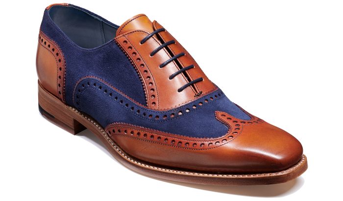barker Spencer - Antique Rosewood / Navy Suede