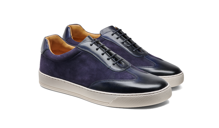 Barker Stig - Navy Suede Calf