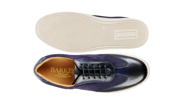 Barker Stig - Navy Suede Calf