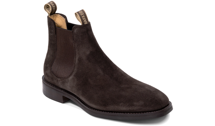 Barker Sutton - Dark Brown Suede