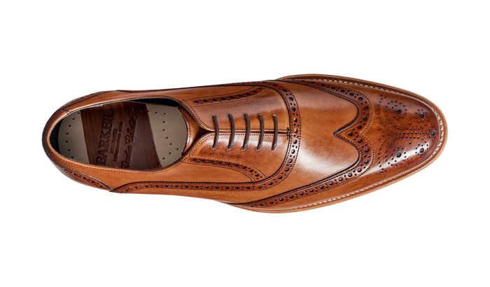 Barker Valiant - Brown Hand Painted Brogue