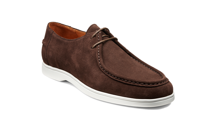 Barker Vigo - Coffee Suede White Sole