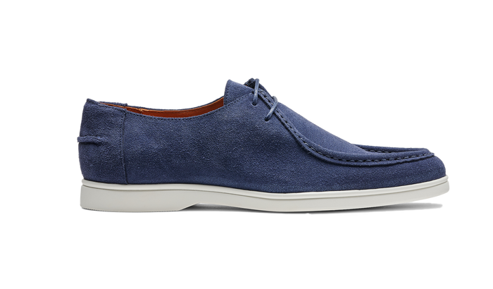 Barker Vigo - Navy Suede White Sole