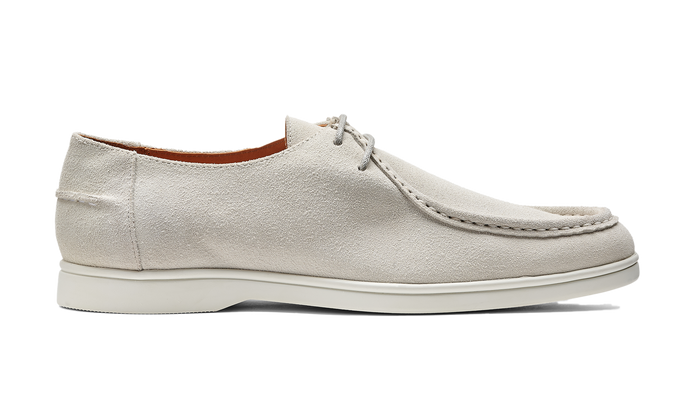 Barker Vigo - White Suede White Sole