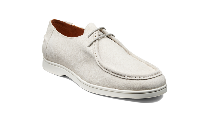 barker Vigo - White Suede White Sole