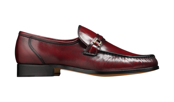 Barker Wade - Burgundy Kid Loafer