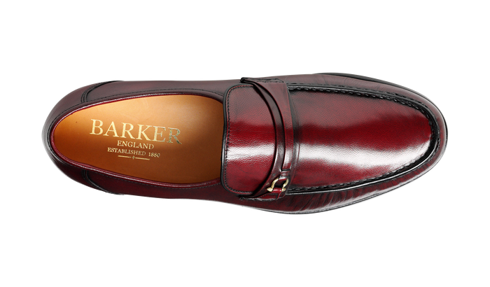 Barker Wade - Burgundy Kid Loafer