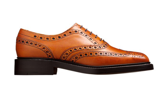 Barker Westfield - Cedar Burnished Calf Brogue
