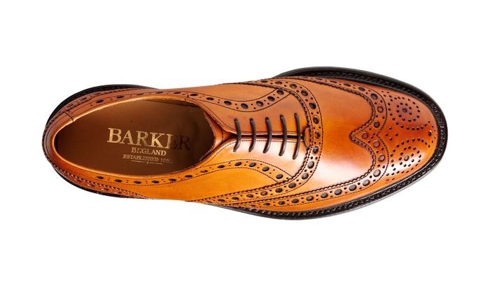 Barker Westfield - Cedar Burnished Calf Brogue