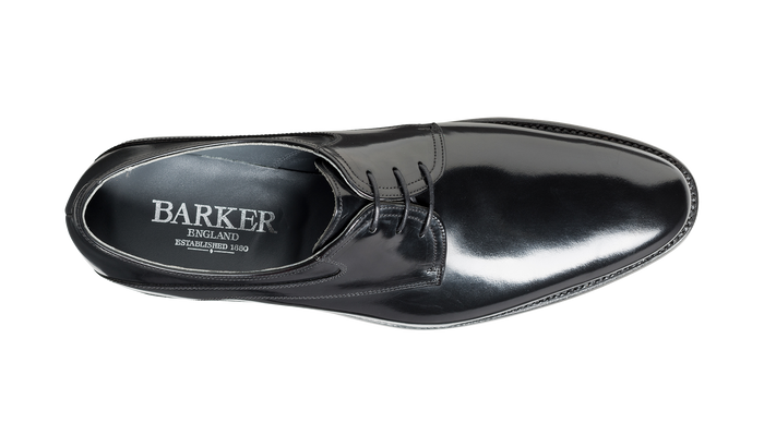 Barker Wickham - Black Hi-Shine Derby