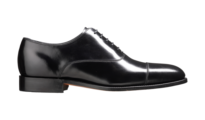 Barker Winsford - Black Hi-Shine Oxford
