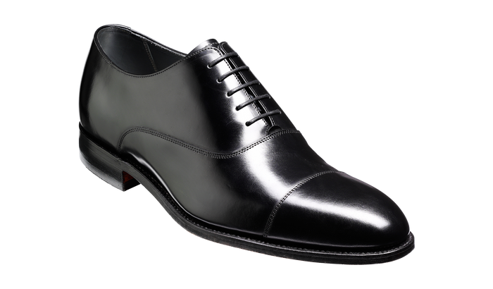 barker Winsford - Black Hi-Shine Oxford