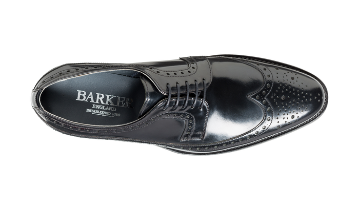 Barker Woodbridge - Black Hi-Shine Derby