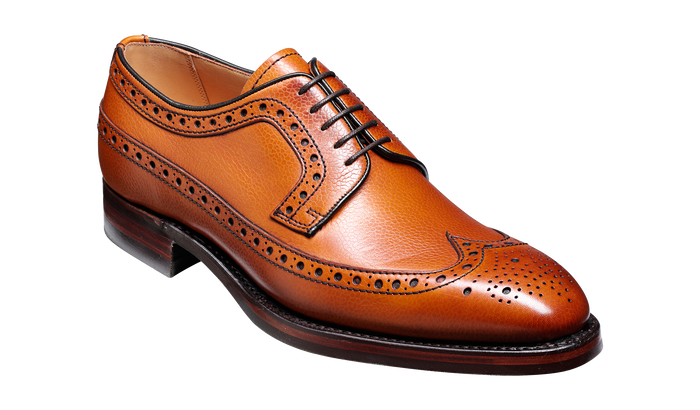 barker Calvay - Cedar Grain Mens Longwing Brogue Shoe