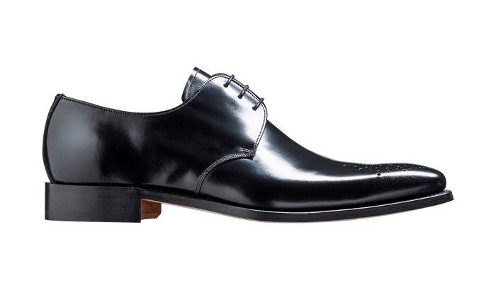 Barker Darlington - Black Hi-Shine Derby Calf Leather Shoe
