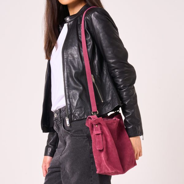 Barneys Originals Berry Suede Bucket Bag