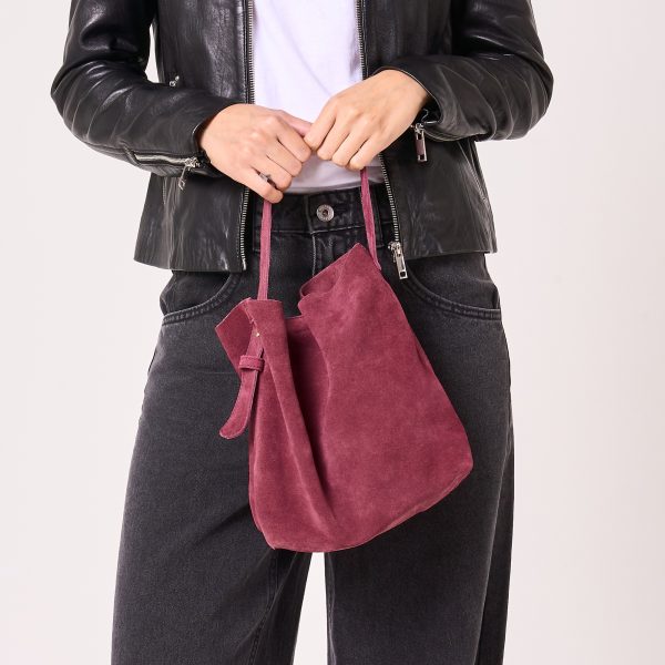 barneys originals Berry Suede Bucket Bag