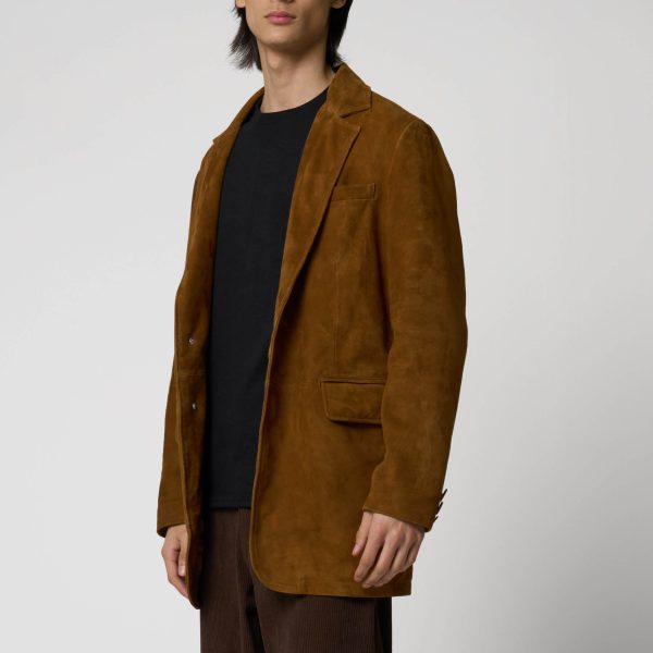 Barneys Originals Men’s Tan Suede Blazer