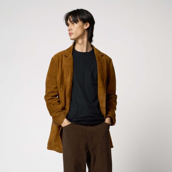 barneys originals Men’s Tan Suede Blazer