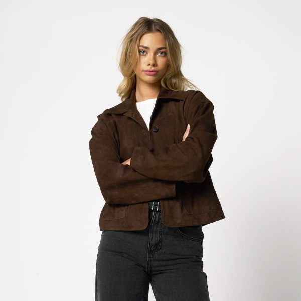 Barneys Originals Women’s Brown Suede Jacket