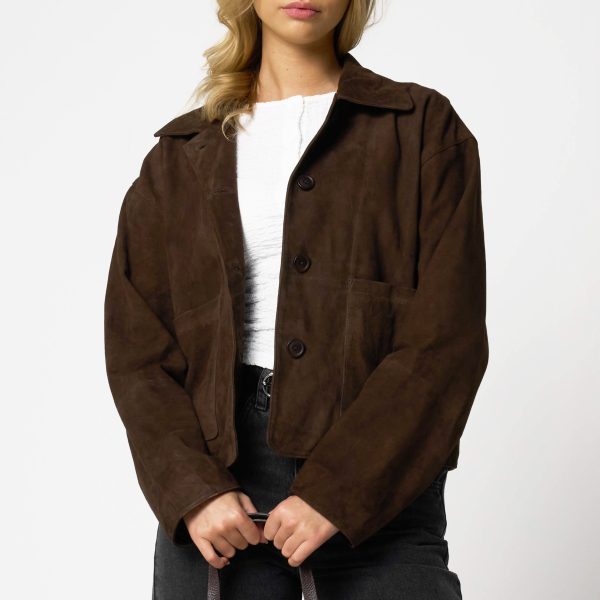 Barneys Originals Women’s Brown Suede Jacket