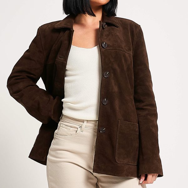Barneys Originals Women’s Buffalo Suede Coat