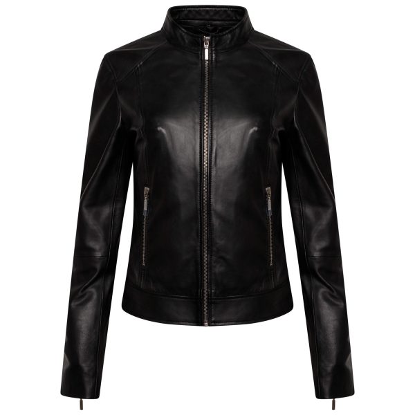 Barneys Originals Women’s Real Leather Moto Jacket