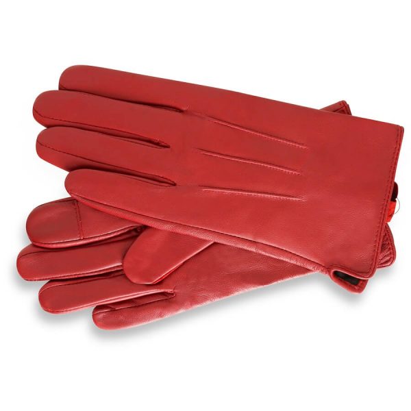 barneys originals Women’s Red Leather Gloves
