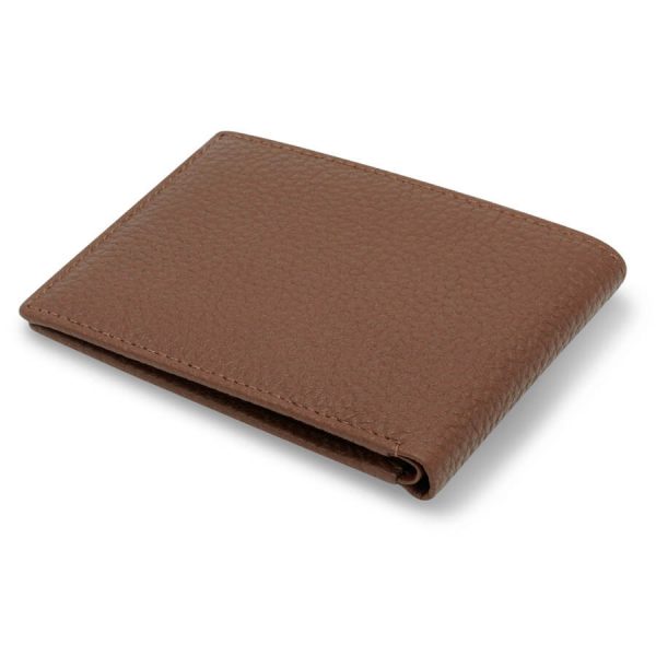 Barneys Originals Brown Textured Leather Wallet With Coin Purse