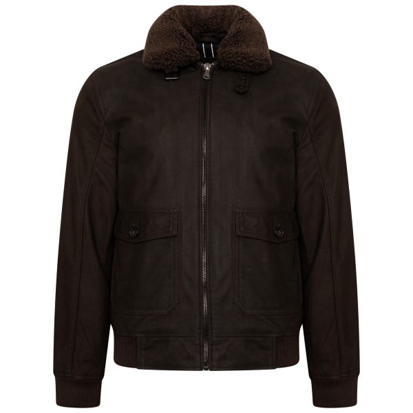 Barneys Originals Men’s Buffalo Harrington Jacket With Collar