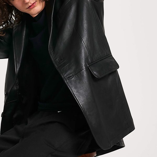 Barneys Originals Men’s Classic Real Leather Blazer – The Bobby