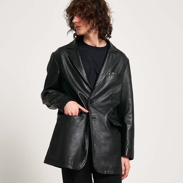 Barneys Originals Men’s Classic Real Leather Blazer – The Bobby